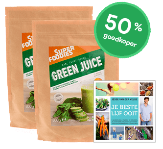 Speciale actie - Superfoodies Green Juice 600 gram + 'Je beste lijf ooit' boek