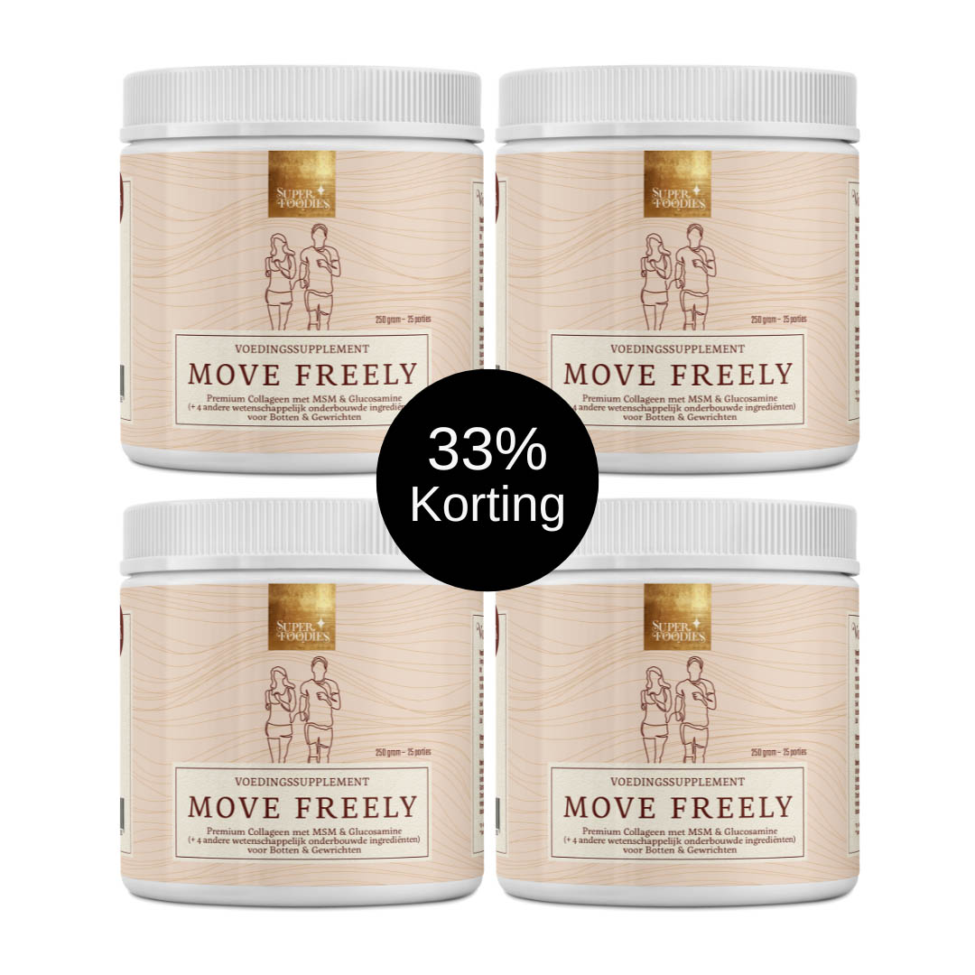 Move Freely - 4 jars - 33_ Korting