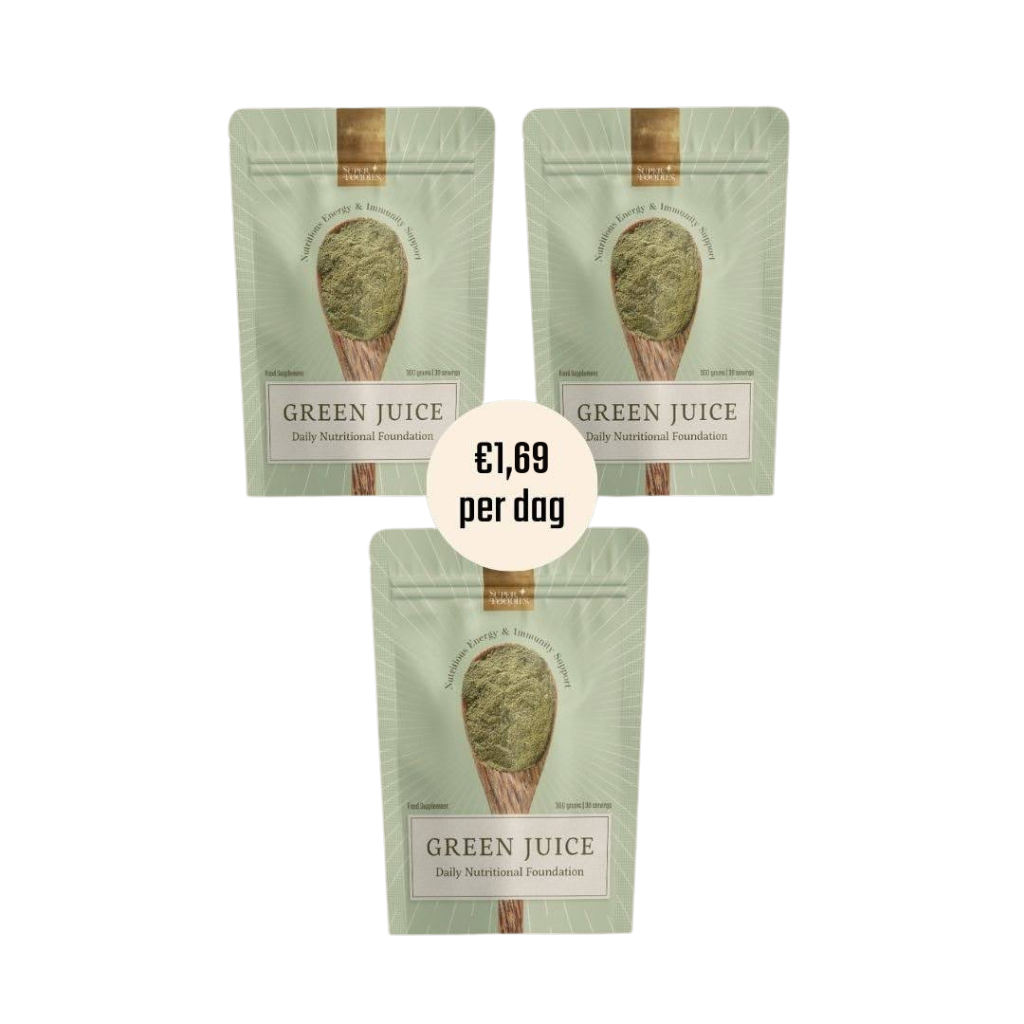 Green Juice 3 zakken, €1,69 per dag
