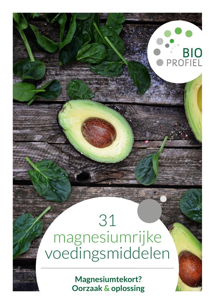 E-book: 31 magnesiumrijke voedingsmiddelen