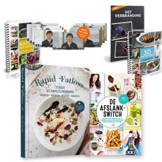 Vetverbrander Pakket: de boeken Rapid Fatloss en De afslankswitch, met het menuplan, de coachingvideo's, de workouts en het receptenboek