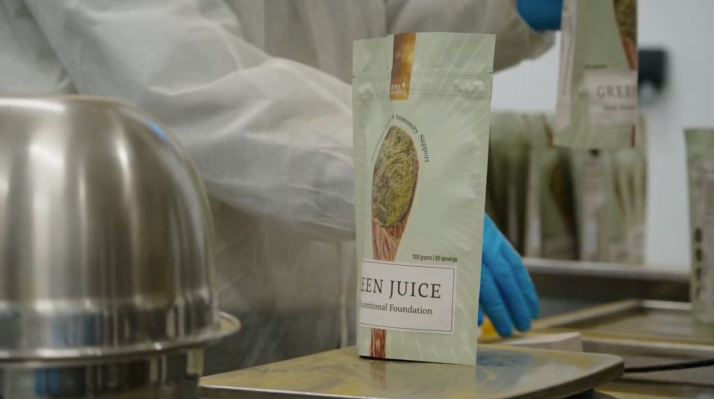 Green Juice op de productielijn
